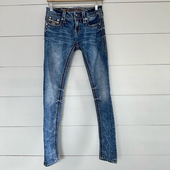Rock Revival Denim - Rock Revival Women’s 26 Kerry Skinny Jeans Y2K 2000s Thick Stitch